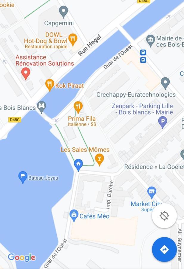 Апартаменты Bateau Peniche Lille - Euratechnologie Экстерьер фото